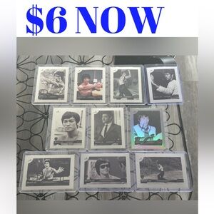 All 10 Bruce Lee Dragon 2024 Silver Chrome Refractor MMA Movie Cards WORTH $100